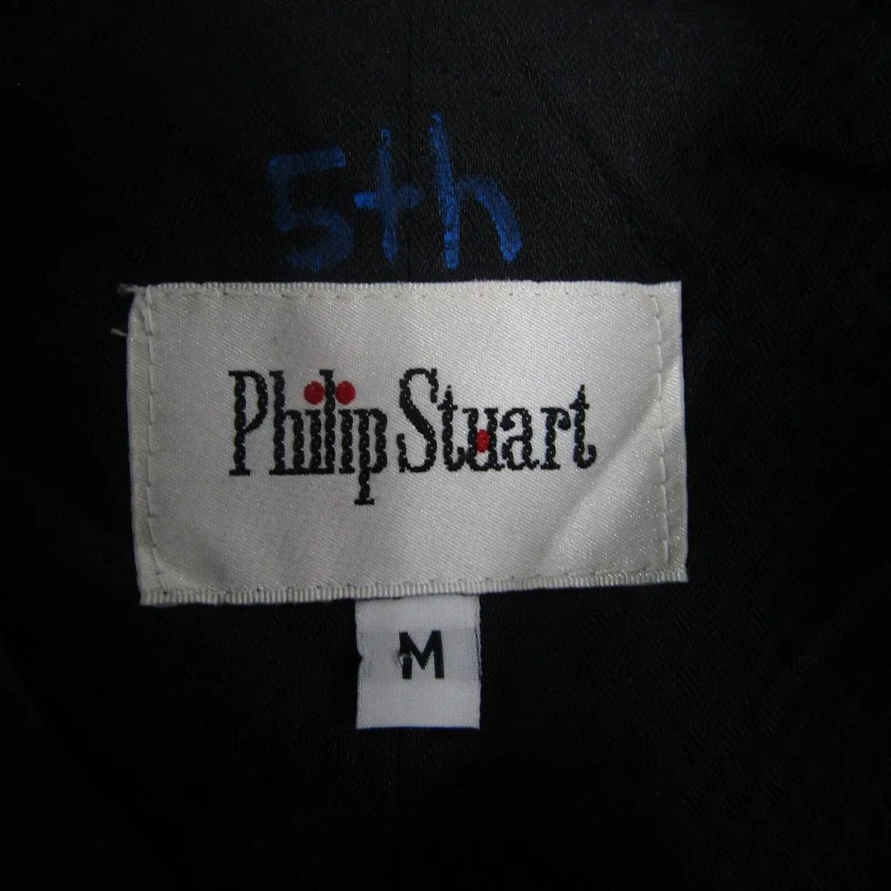 Suit Vest Philip Stuart‎ Mens M Gray Solid 3 Piece Elastic Waist Formal Business